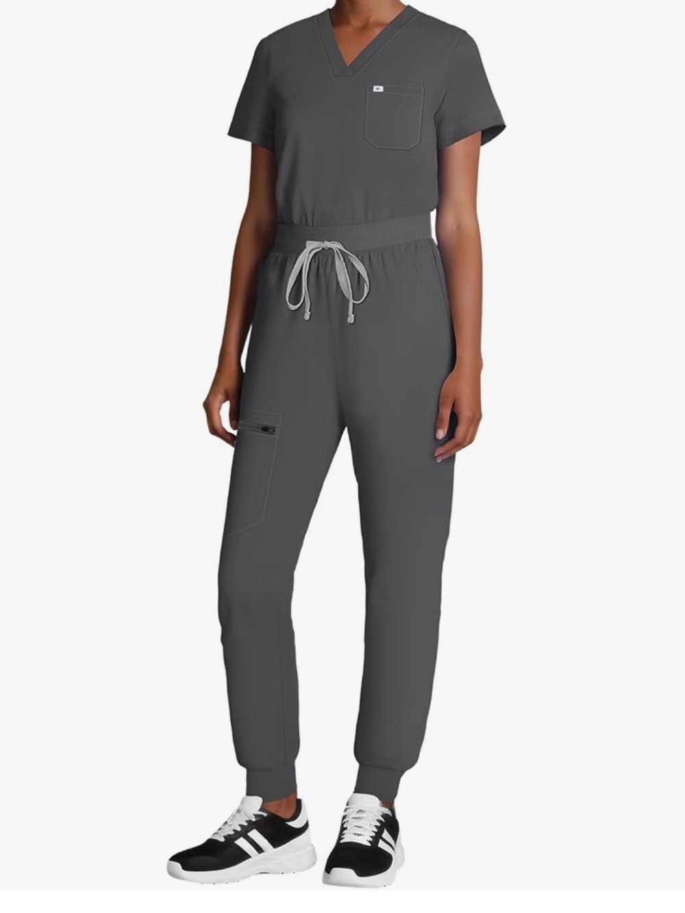 Women's Gray Scrub Set
